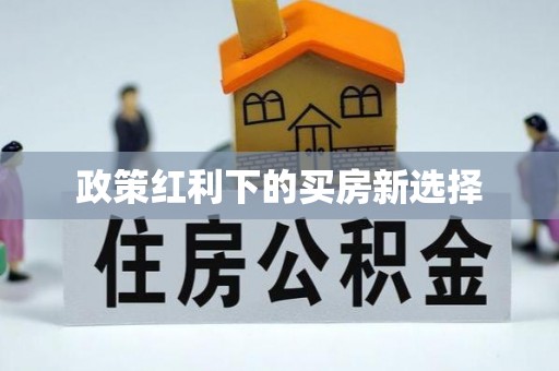 禹城政策红利下的买房新选择