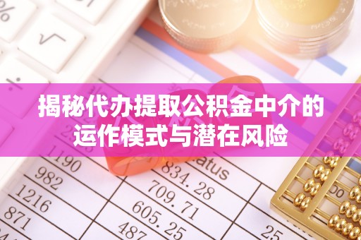 禹城揭秘代办提取公积金中介的运作模式与潜在风险