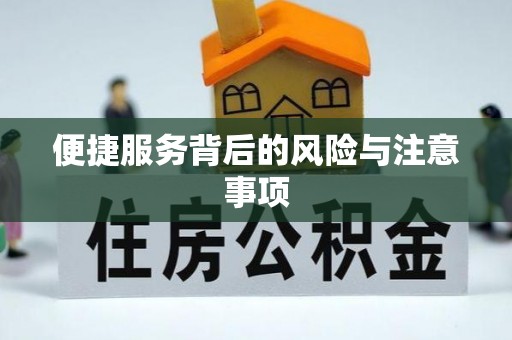 禹城便捷服务背后的风险与注意事项